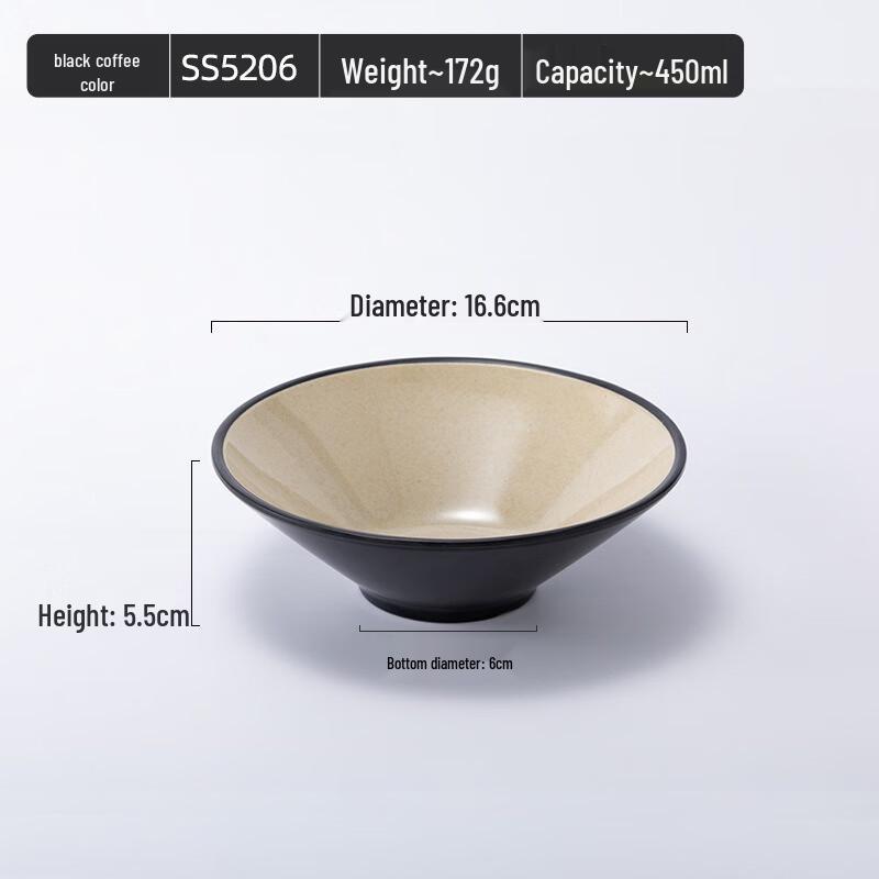 

JINMEILI Nordic Melamine Hat Bowl