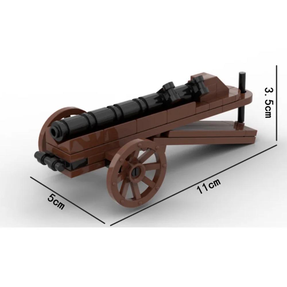 MOC Military Building Blocks Figure Napoleon Wars Soldier Accessories Weapon Cannon Sandbag Army Pirate Mini Brick gift X003 DIY