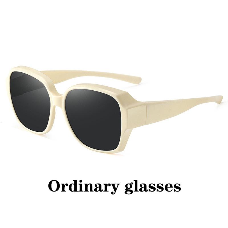 Fashion Round Polarized Sunglasses Cover Over Myopia Prescription Glasses Portable Men Women Vintage Fishing Driving Eyewear