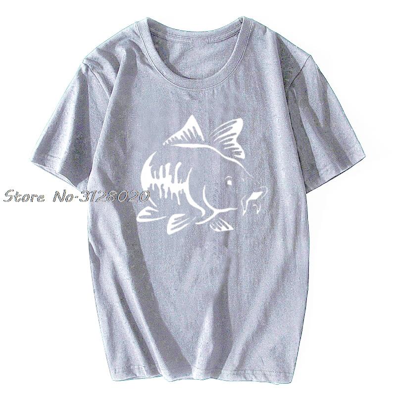 Funny Fishinger Carp Fish Fisherman Sporter T Shirts Men Summer Cotton Harajuku Short Sleeve O Neck Streetwear Black Tshirt