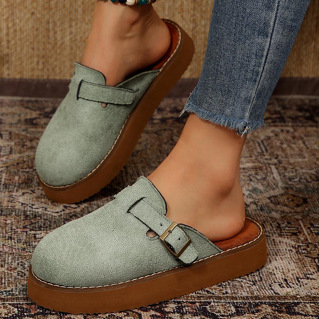 Fashion Shoes for Women Men Genuine Summer Clogs with Arch Support Cork Leather Home Mules Shoes Thick Beach Sandals