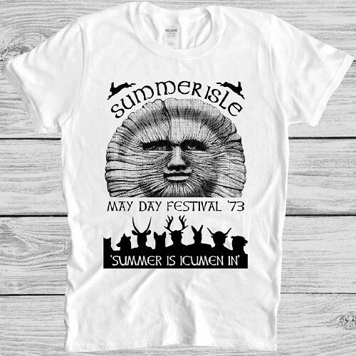 Summerisle Festival T Shirt May Day 70s The Wickerman Retro Tee M29 XXXL