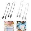 2Pcs Bib Towel Holder Clips Lanyard Neck Strap Fixing Clip Napkin with Chains for Drawing