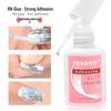 Long-Lasting Nail Glue with Brush for Press-On Nails, Nail Art, Stickers, Tips, & Remover