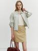 Deonseuteu A-Line Mini Skirt Beige_Udsk4B227I2