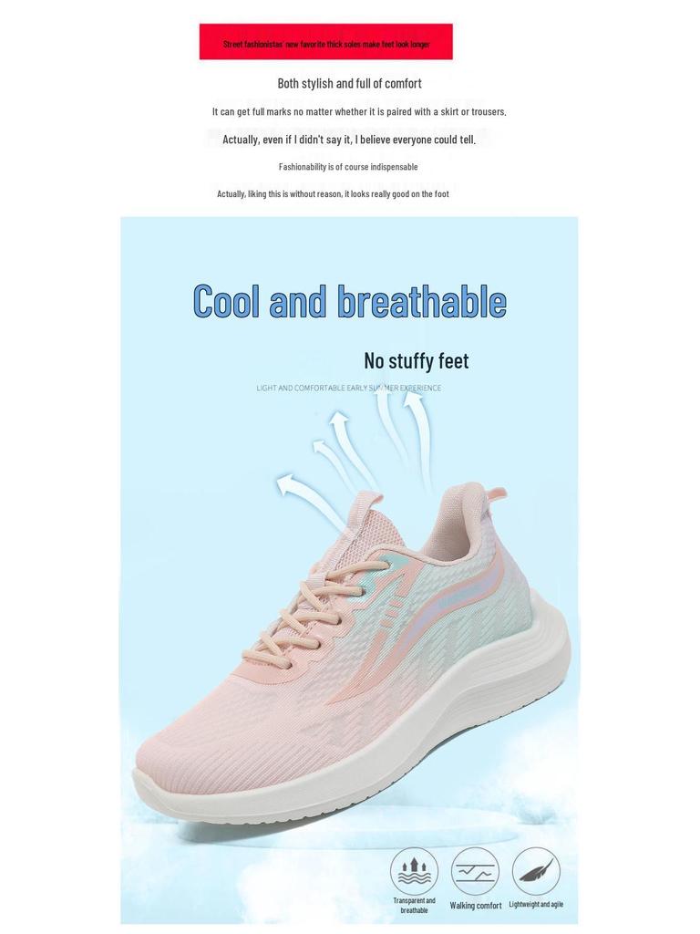 2025 Lightweight Women's Running Sneakers - Breathable, Shock-Absorbing, Soft Sole, Perfect for Spring & Autumn