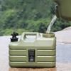 3 Gallon Portable Camping Water Jug No Leakage Water Storage Tank with Spigot Water Tank  for Camping Hiking Emergency
