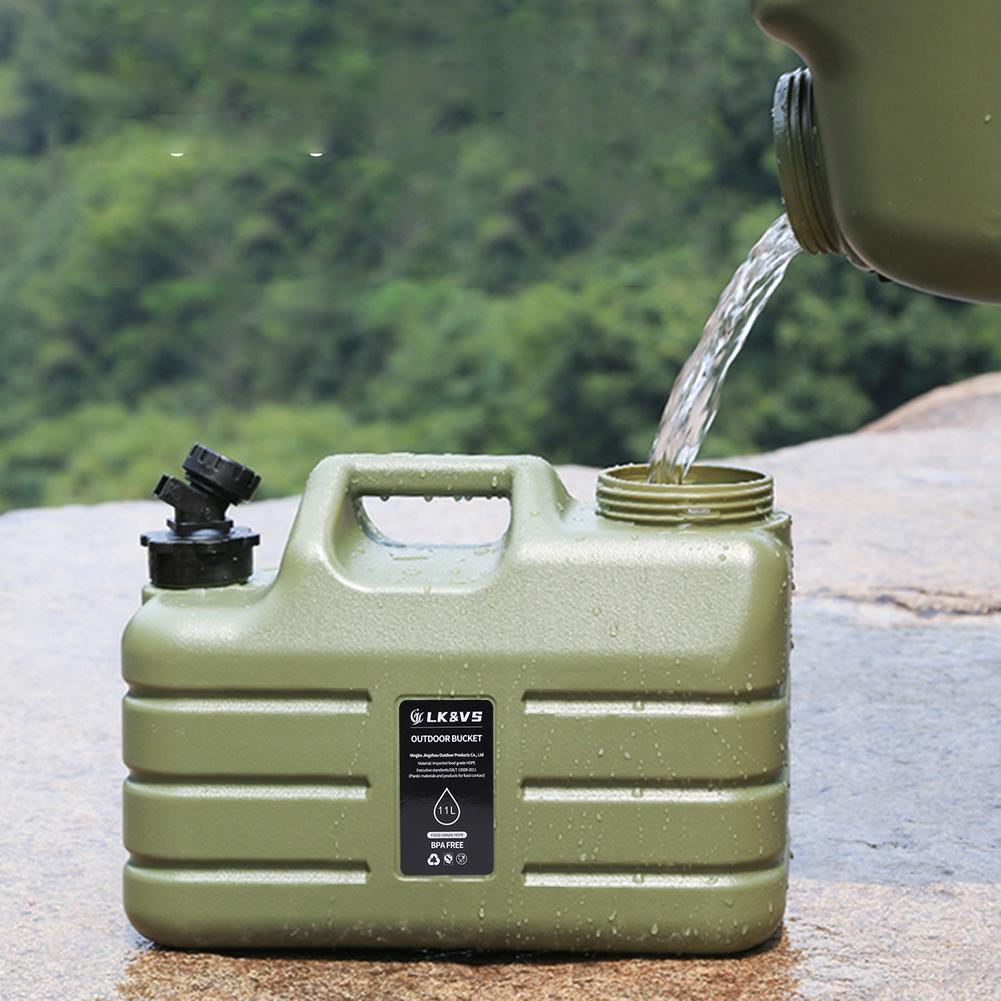 3 Gallon Portable Camping Water Jug No Leakage Water Storage Tank with Spigot Water Tank for Camping Hiking Emergency