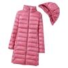 OFTBUY Slim Remove Hooded Parka Fashionable Outerwear 2023 Winter Womens Down Jackets Long Light Thin Coat Puffer Jacket