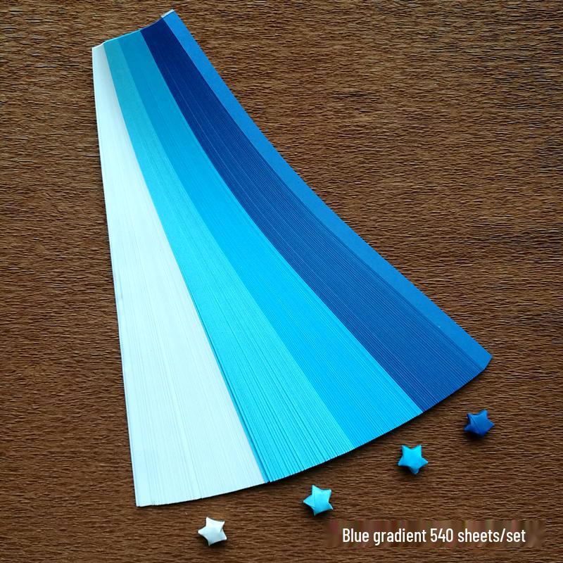 Цветные градиентные полоски для оригами-звезды для бутылок желаний - Бумажные полоски для детского творчества, Бесплатная доставка
