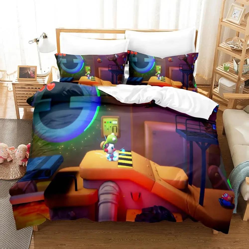 Cartoon Game Ayo The Clown Duvet Cover Bed Set Quilt Cover Pillowcase Comforter King Queen Size Boys Adult Bedding