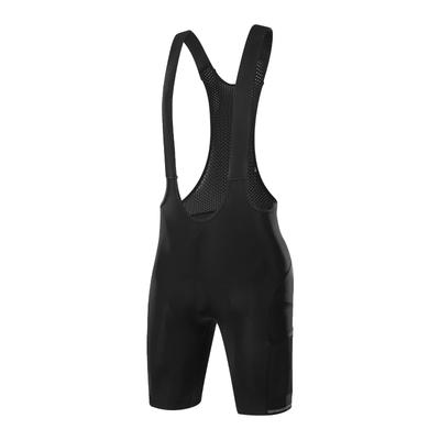 Calções de Ciclismo com Bretelles Santic, Calças de Ciclismo com Bretelles para Bicicletas de Estrada, Ciclismo Primavera/Verão (Preto, Tamanho XL)