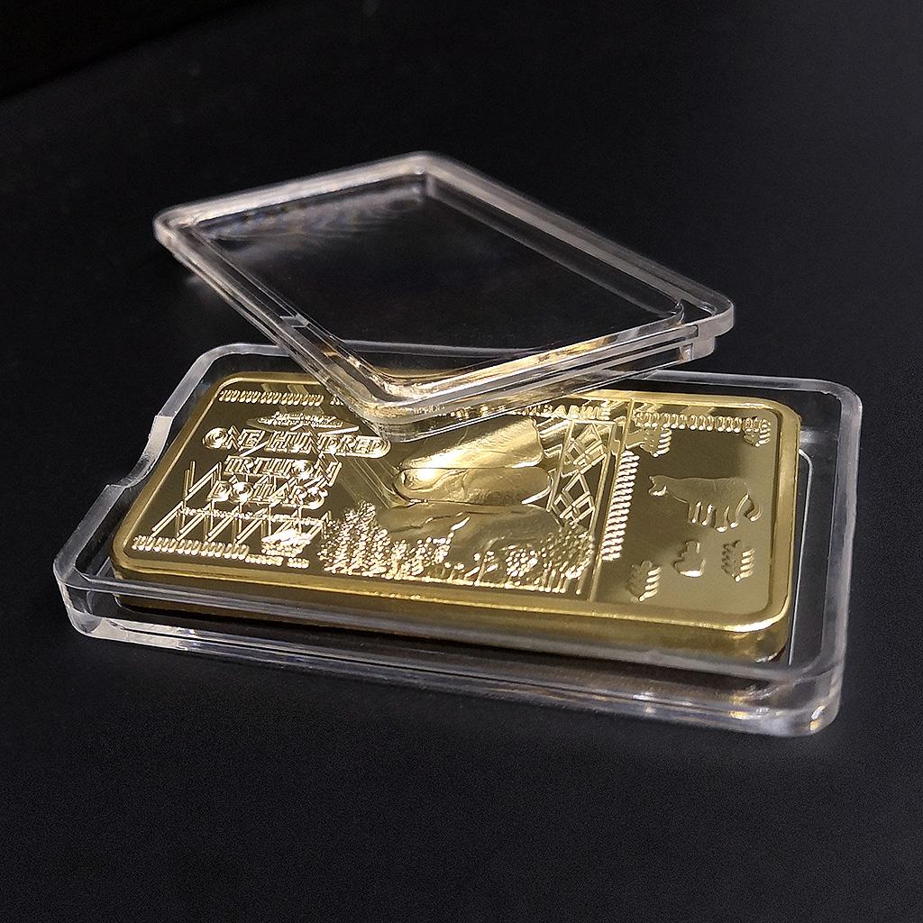 Имитация золотого слитка Пластиковый пресс-папье Прямоугольный реквизит Настольный декор Дверной упор для подарков