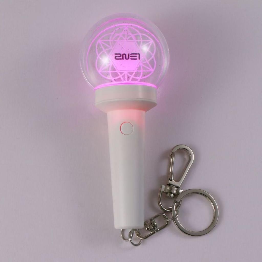 2NE1 Mini Support Stick Keychain Luminous Hand Lamp Pendant