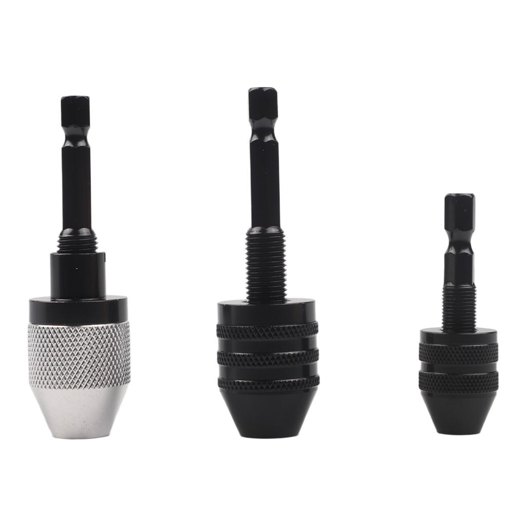 3pc Drill Chuck Quick Change Adapter Hex Shank Drill Converter Tool 6 35mm for Use with 100 Angle Grinder and Drill