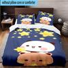 3PCS Bobo Dudu In Love  3pcs Bedding,Including 3PCS Duvet Cover And 2pcs Pillowcases Perfect for Christmas,Ideal for Bedroom, Dormitory