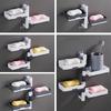 Durable Rotatable Soap Storage Box Multilayer Soap Holder Household Easy to Use