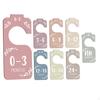 8 Pieces Wooden Baby Clothes Dividers for Closet Organizer Gift Home Nursery Decor