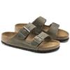 Birkenstock Arizona Soft Footbed Oiled Leather Faded Khaki Unisex Sneakers Green 1019313