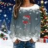Christmas Sweatshirts For Women Knit Sweater Cute Shirt Fall Crewneck Pullover Tops