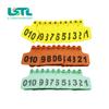 100 Sets Cow Ear Tag Signs Ear Card With Words No.001-500 Ear Tags Typing Copper Head Earrings Farm Animal Identification Card