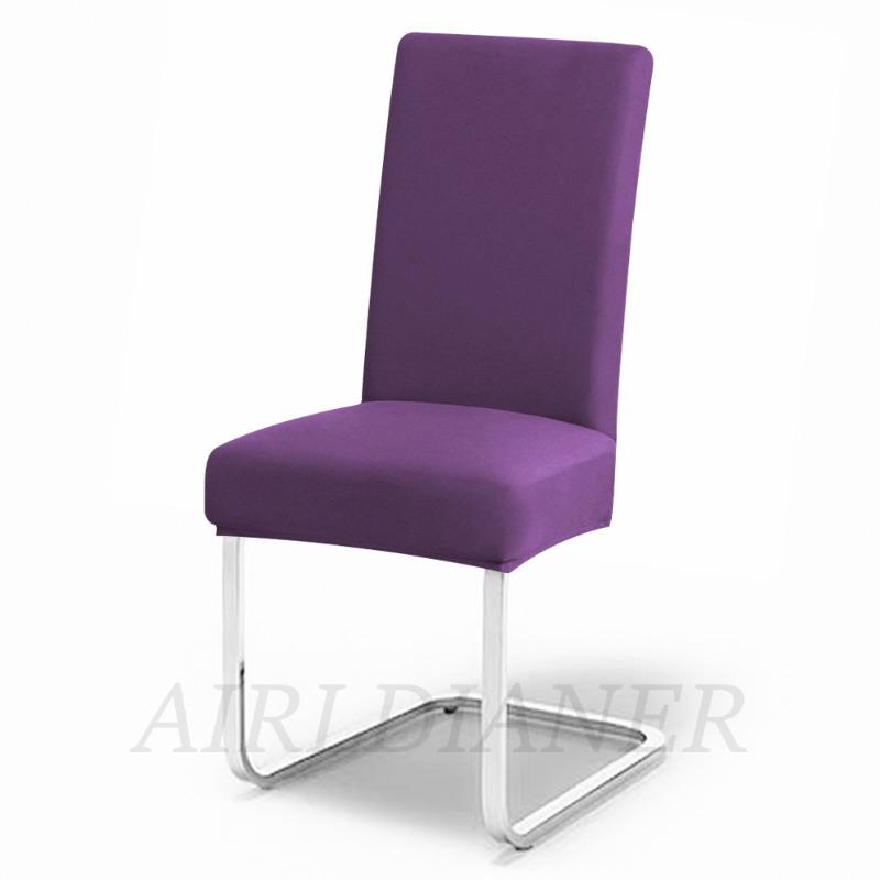 Solid Elastic Chair Seat Covers Spandex Plain Chair Covers Anti-dust Restaurant Chair Slipcover Wedding Office Dinning Chairs