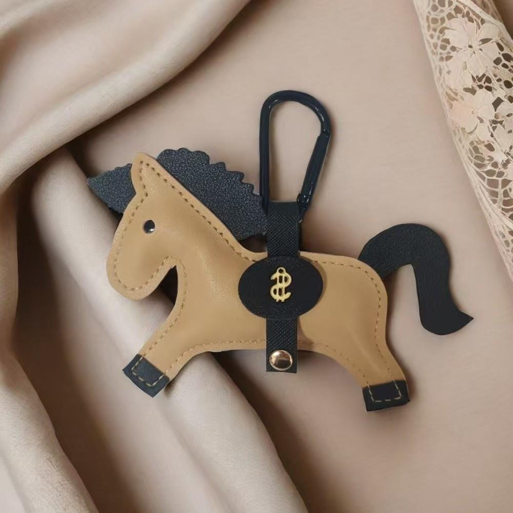 Handmade Stitching Horse Pendant Multi-color Keychain New Trend Bag Charm Backpack Accessory