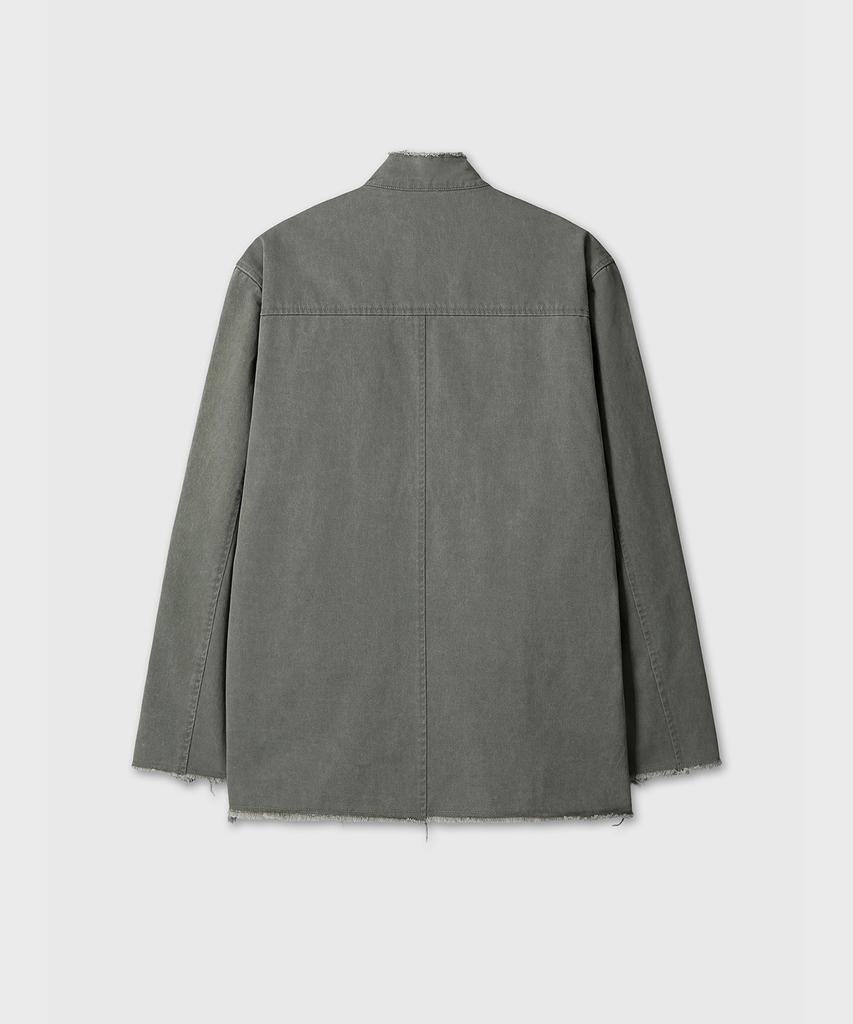 Divein Cut Off Tailored Jacket (Khaki)