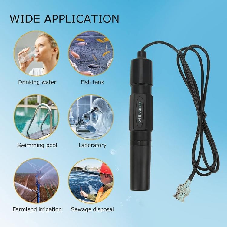 High Accuracy PH MeterMonitor BNC Connector 0-14PH Electrode Sensor Meter