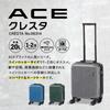 Koffer-Münzschließfach schwarz Einheitsgröße [ACE] Cresta, Handgepäck, 20L, 2,3kg, 2-3 Nächte, Größe, 06314, 47cm, Carbon,