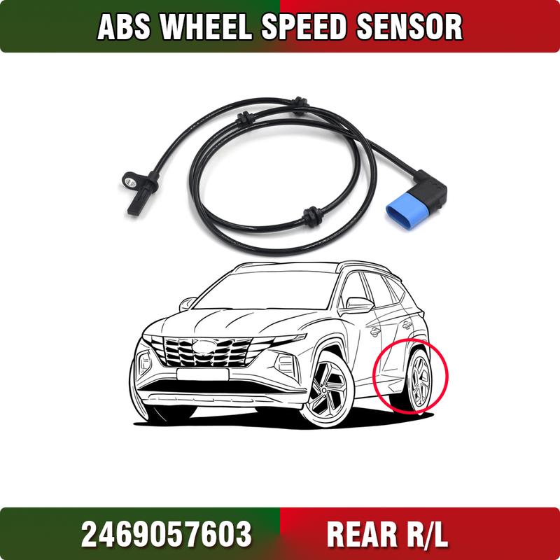 Car Accessories REAR ABS Wheel Speed Sensor For MERCEDES BENZ A W176 B W246 CLA C117 GLA X156 INFINITI QX30 2469057603