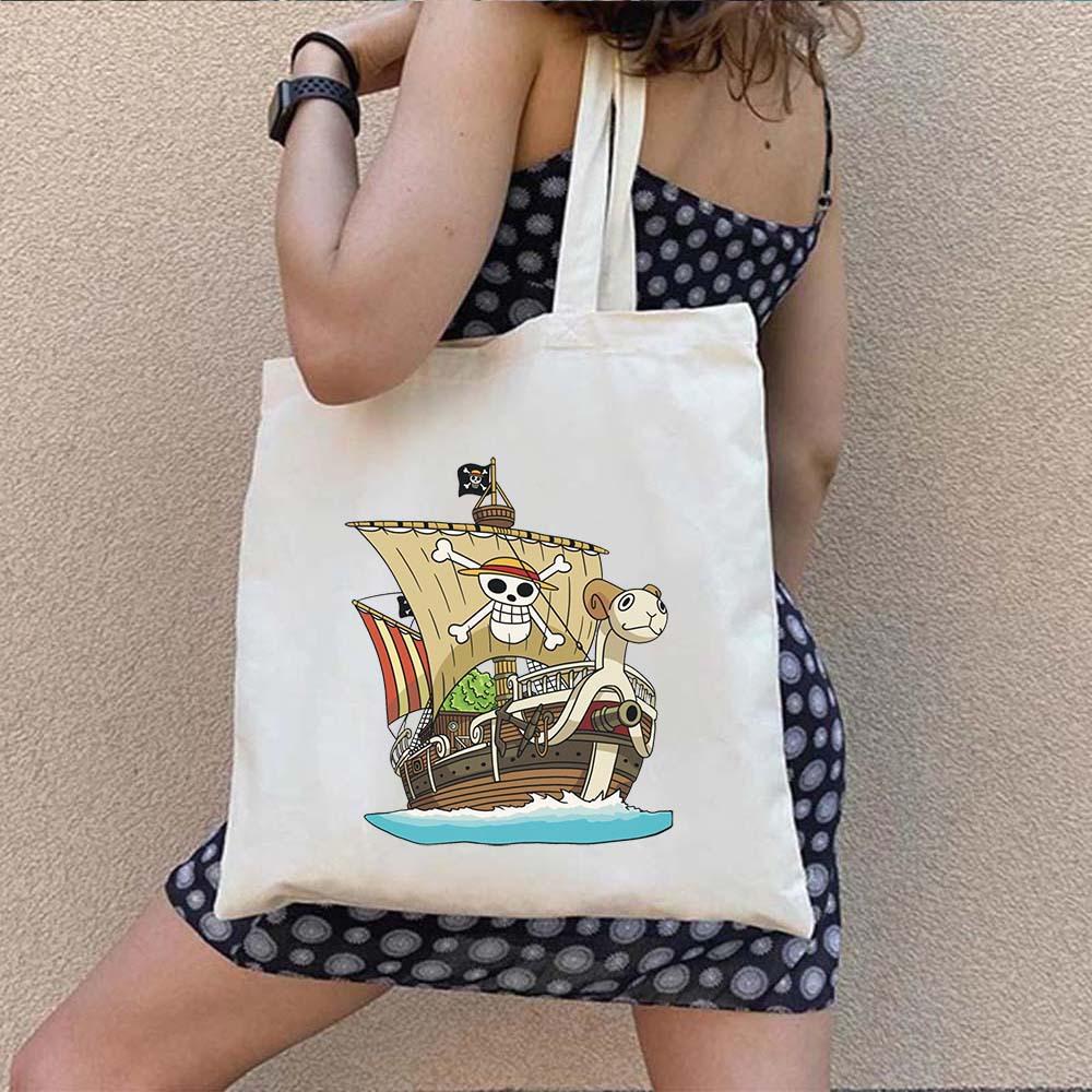 One Piece Luffy Aufdruck ein Schulter Canvas Tasche 7540