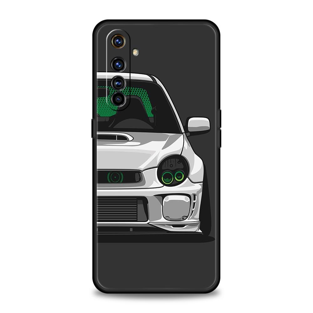 Japan JDM Sports Car For Realme GT Neo 2 3 3T Phone Case For Realme 10 9 8 5G 7 6 GT2 Pro Plus 9i 8i C21 C11 C25 C35 Soft Cover