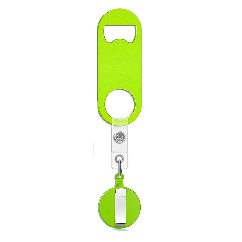 Stainless Steel Beer Opener Retractable Badge Clips Holder NEW Bartender Opener  Gift