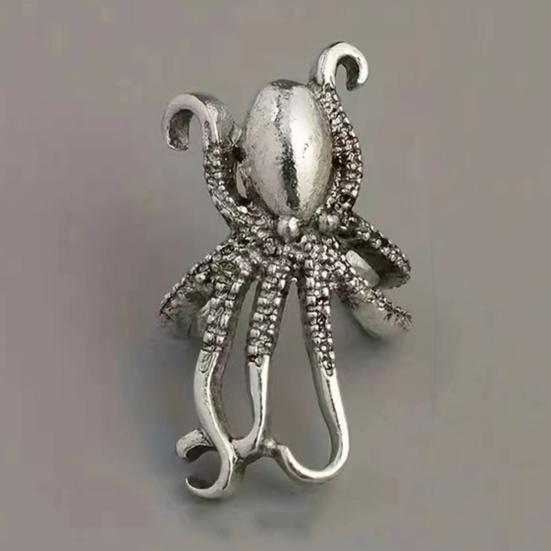 1Pc Vintage Octopus Ear Cuff Earring Non Pierced Ear Cartilage Earring Octopus Cuff Wrap Earring for Women Party Music Festival Accessory