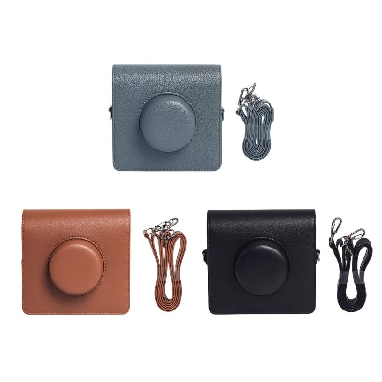 Soft PU Leather Camera Case for Wide Instants Camera Silicone Protectors Bag with Removable Straps