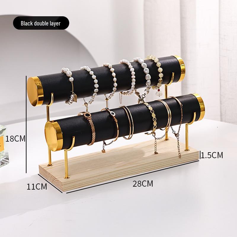 Multi-Layer Metal Flannel Display Rack for Bracelets, Watches, Jewelry, and Ornaments