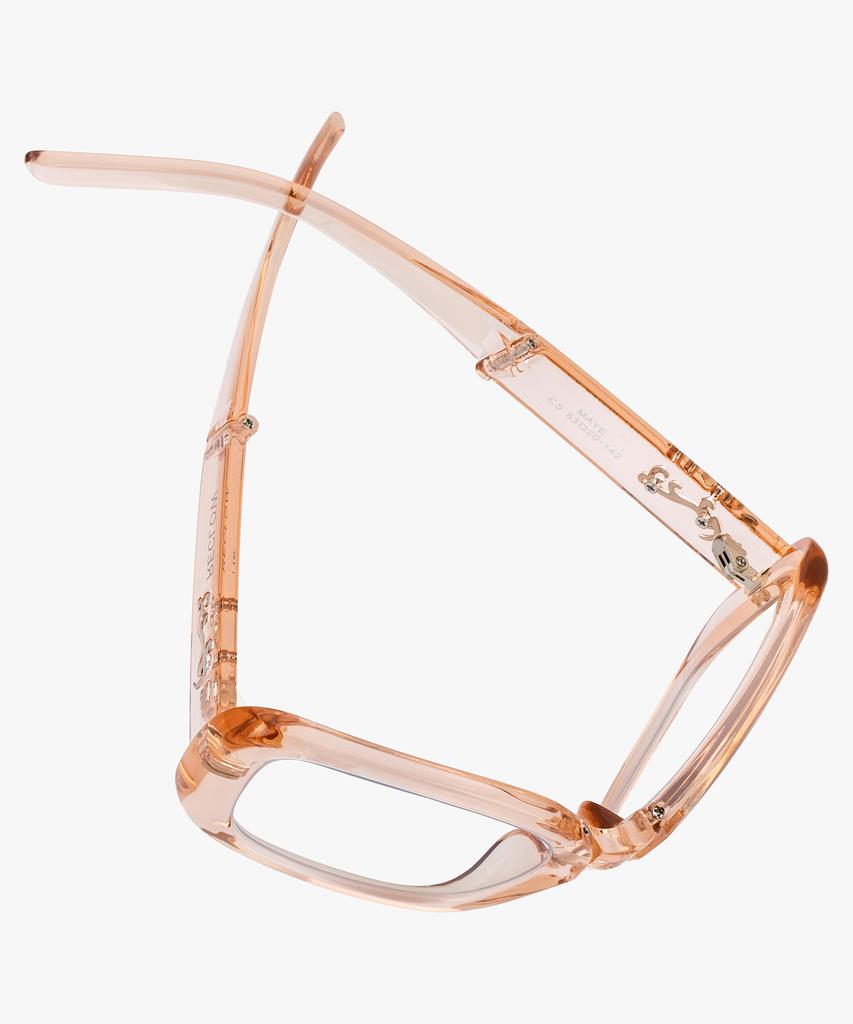 Likkeullou Rc Maye Folder Blue Light Glasses Peach
