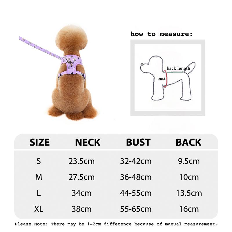 Durable Lattice Pet Harness Leash Set for Dogs 120cm Walking Exercise Vest Strap Traction Anti Lost Small Medium Dog Accessories