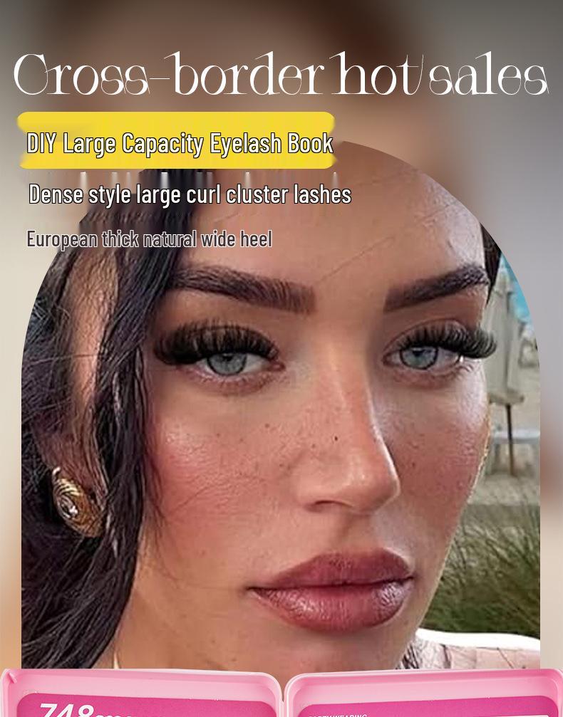Cross-Border Natural Lower Eyelashes: Dense & Fairy-Style Mixed Pack with 33 Rows
