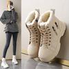 ZGSX-28071 [Price Control Above 69] Snow Boots Women's 2025 New Winter Velvet Thickened Martin Boots