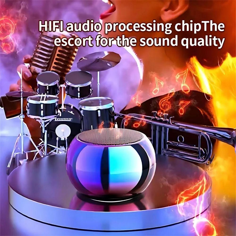2-in-1 Mini Bluetooth Speaker Magnetic Portable Subwoofer Wireless Sound Box Travel Outdoor