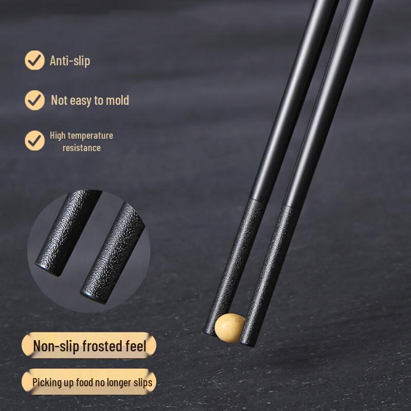 Shihua Alloy Chopsticks 10-Pair Set