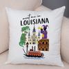 North Carolina Design Pillowcase Double Print Oklahoma Theme Cushion Cover Soft Plush North Dakota Style Pillowcase for Sofa