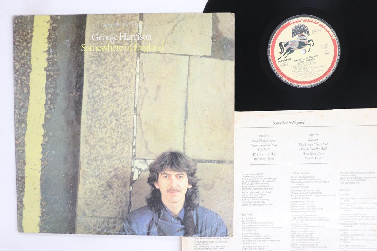 Виниловая пластинка GEORGE HARRISON  Somewhere In England P10944D DARK HORSE 1981 Япония Рок Б/у
