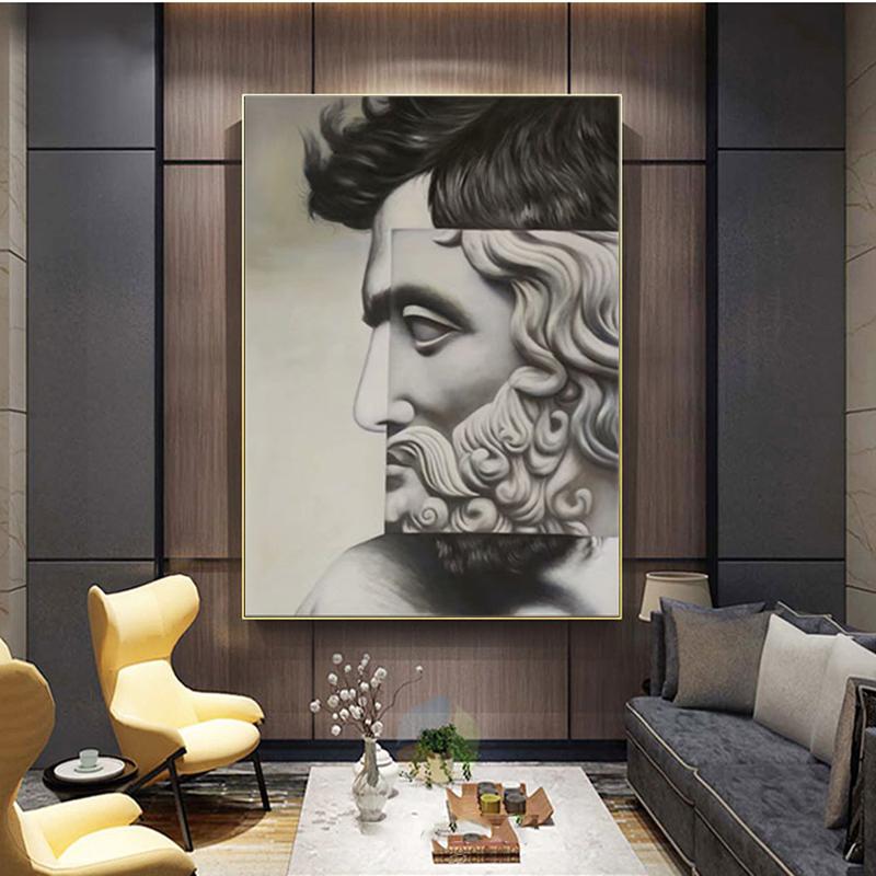 Moderne Abstrakte David Skulptur Leinwand Malerei Poster und Drucke Wand Kunst Bilder für Wohnzimmer Dekoration Drop Shipping