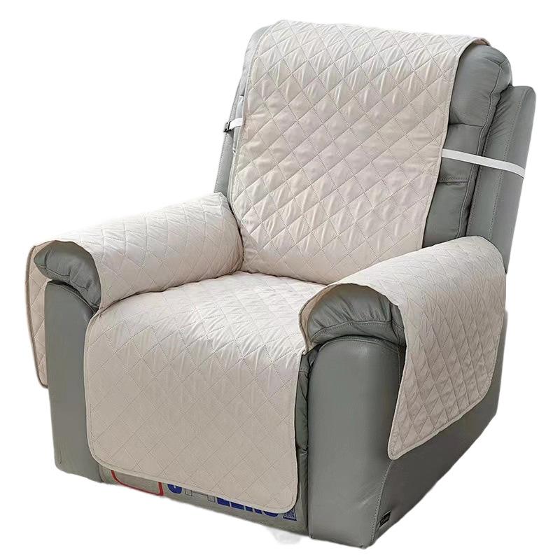 

1PC Solid Color Recliner Sofa Cover Dogs Pets Anti-Slip Chair Covers Anti-wear Armchair Slipcovers Furniture Protector only cover бежевий