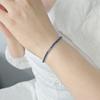 2025 New Arrival  Luxury Round Blue Color On Hand Bracelet Bangle for Women Anniversary Gift Jewelry Bulk Sell  S5787