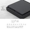 [BLKP] Pearl Metal Storage Stool Box with Lid, Ottoman Chair, Folding, Small, Black, N-7899