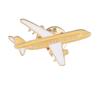 Classic The Blue Bomber Enamel Brooches Funny Airliner Passenger Plane Golden Pins For Backpack Bag Badge